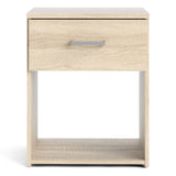 Wooden Bedside Cabinet With 1 Drawer - Space