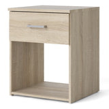 Wooden Bedside Cabinet With 1 Drawer - Space