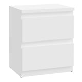 Wooden Bedside Cabinet With 2 Drawers - Edmore