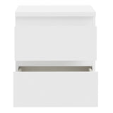 Wooden Bedside Cabinet With 2 Drawers - Edmore
