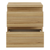 Wooden Bedside Cabinet With 2 Drawers - Edmore
