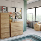 Wooden Bedside Cabinet With 2 Drawers - Edmore