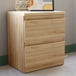 Wooden Bedside Cabinet With 2 Drawers - Edmore