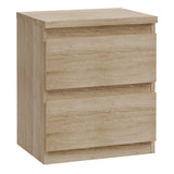 Wooden Bedside Cabinet With 2 Drawers - Edmore