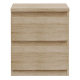 Wooden Bedside Cabinet With 2 Drawers - Edmore