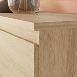 Wooden Bedside Cabinet With 2 Drawers - Edmore