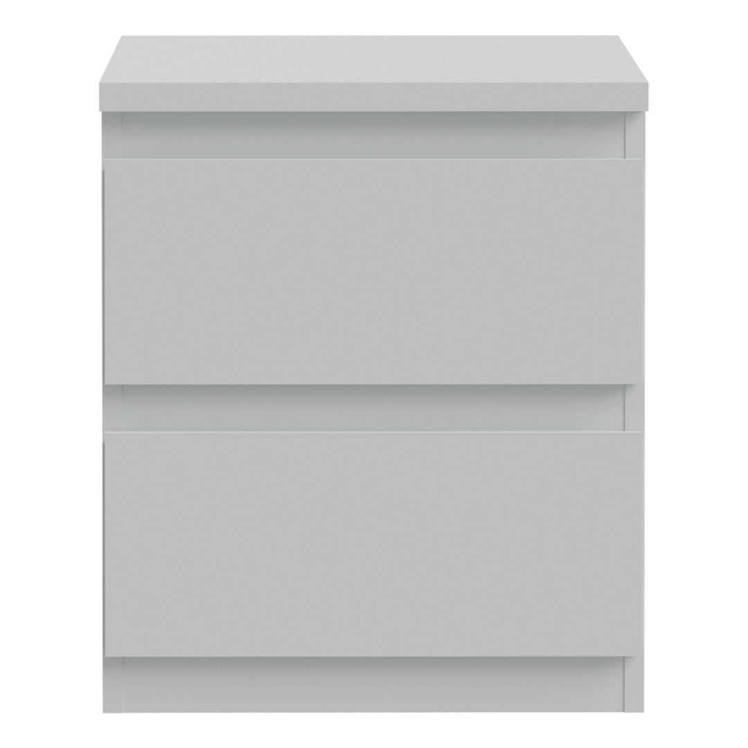 Wooden Bedside Cabinet With 2 Drawers - Edmore