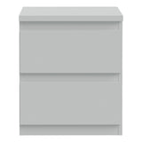 Wooden Bedside Cabinet With 2 Drawers - Edmore