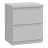 Wooden Bedside Cabinet With 2 Drawers - Edmore