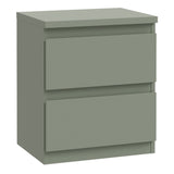 Wooden Bedside Cabinet With 2 Drawers - Edmore