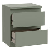 Wooden Bedside Cabinet With 2 Drawers - Edmore