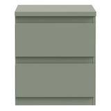 Wooden Bedside Cabinet With 2 Drawers - Edmore