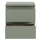 Wooden Bedside Cabinet With 2 Drawers - Edmore