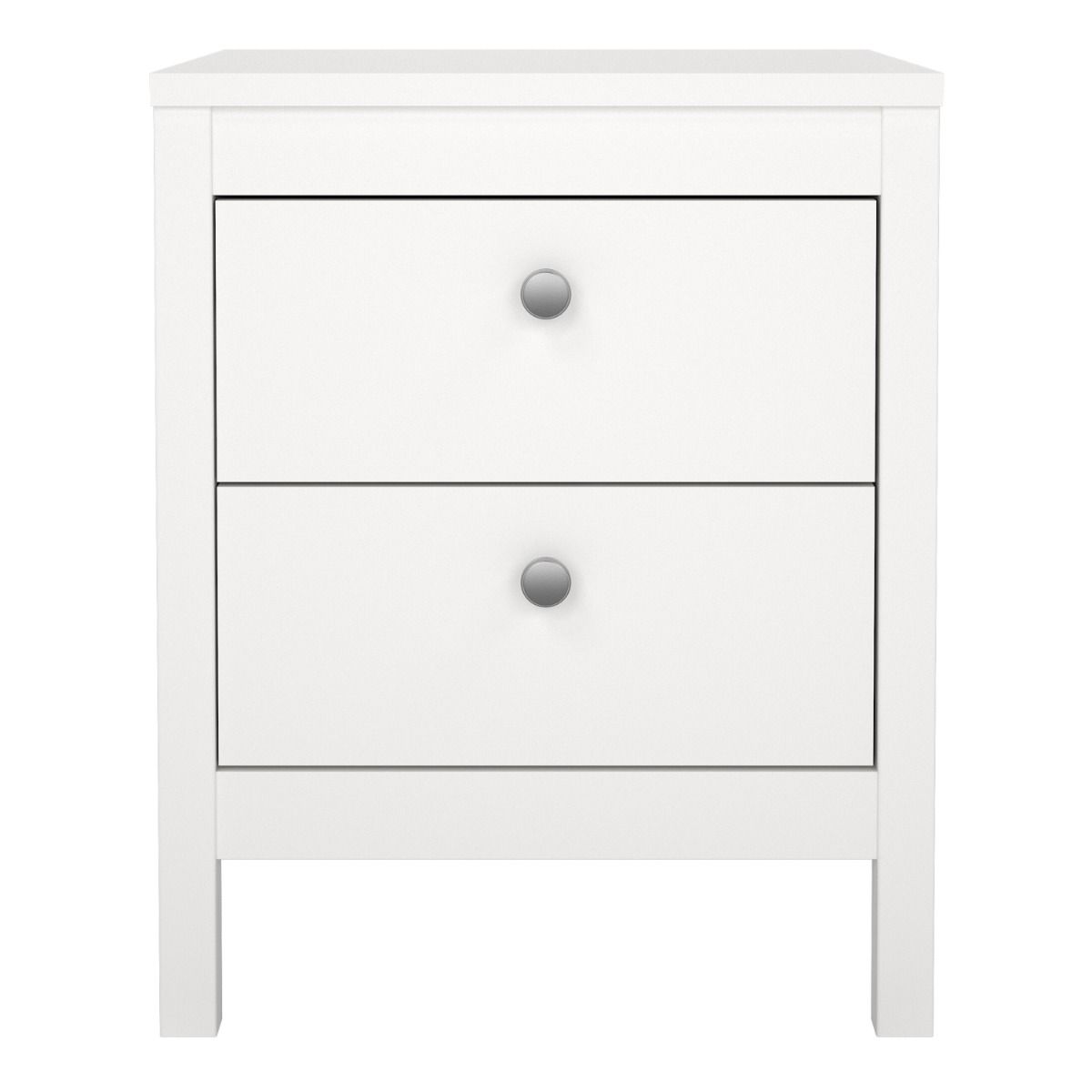 Wooden Bedside Cabinet With 2 Drawers - Madrid