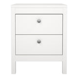 Wooden Bedside Cabinet With 2 Drawers - Madrid