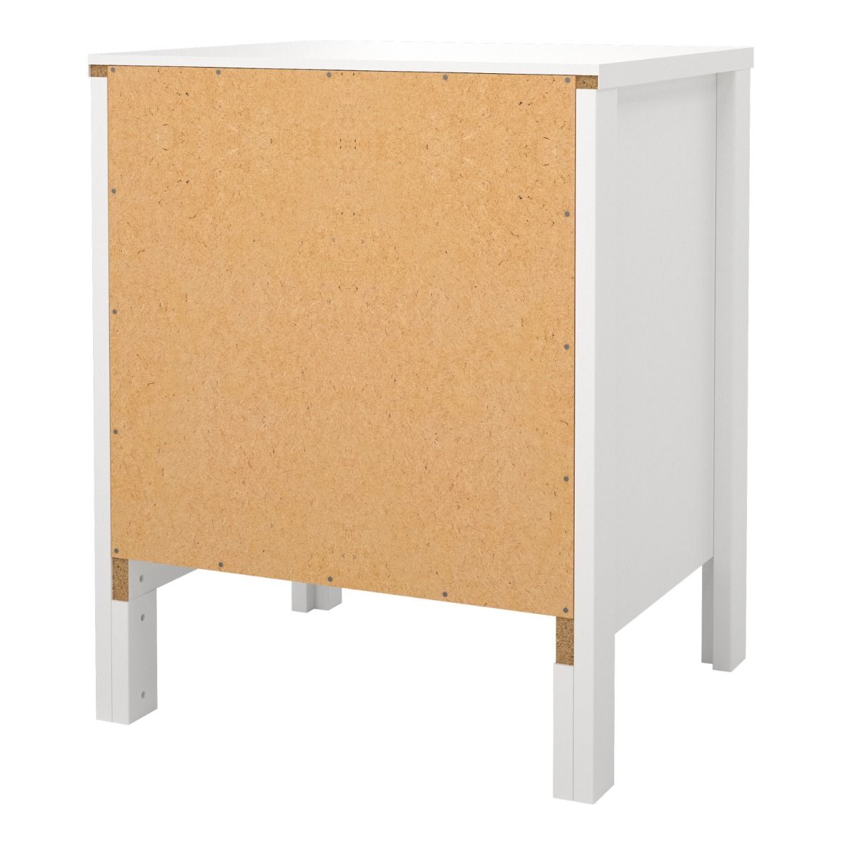 Wooden Bedside Cabinet With 2 Drawers - Madrid