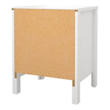 Wooden Bedside Cabinet With 2 Drawers - Madrid