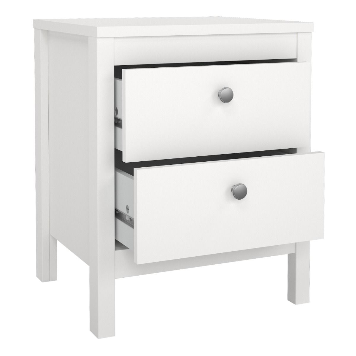 Wooden Bedside Cabinet With 2 Drawers - Madrid