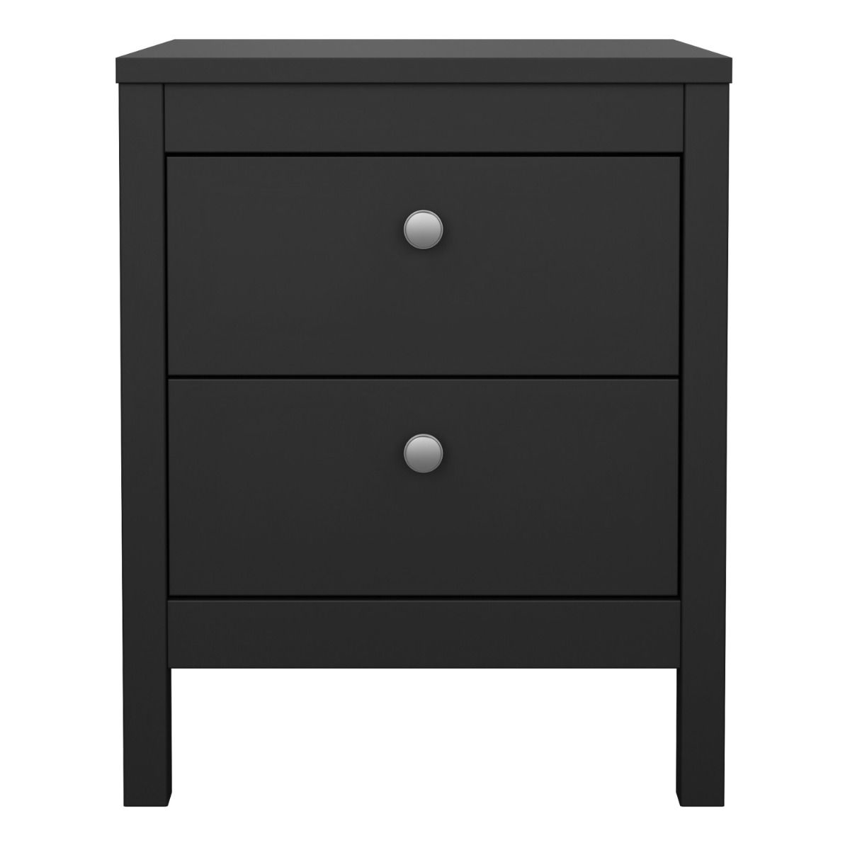 Wooden Bedside Cabinet With 2 Drawers - Madrid