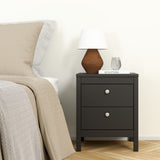 Wooden Bedside Cabinet With 2 Drawers - Madrid