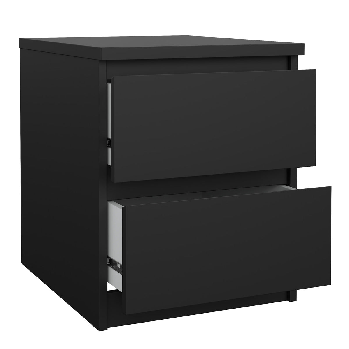 Wooden Bedside Cabinet With 2 Drawers - Naia