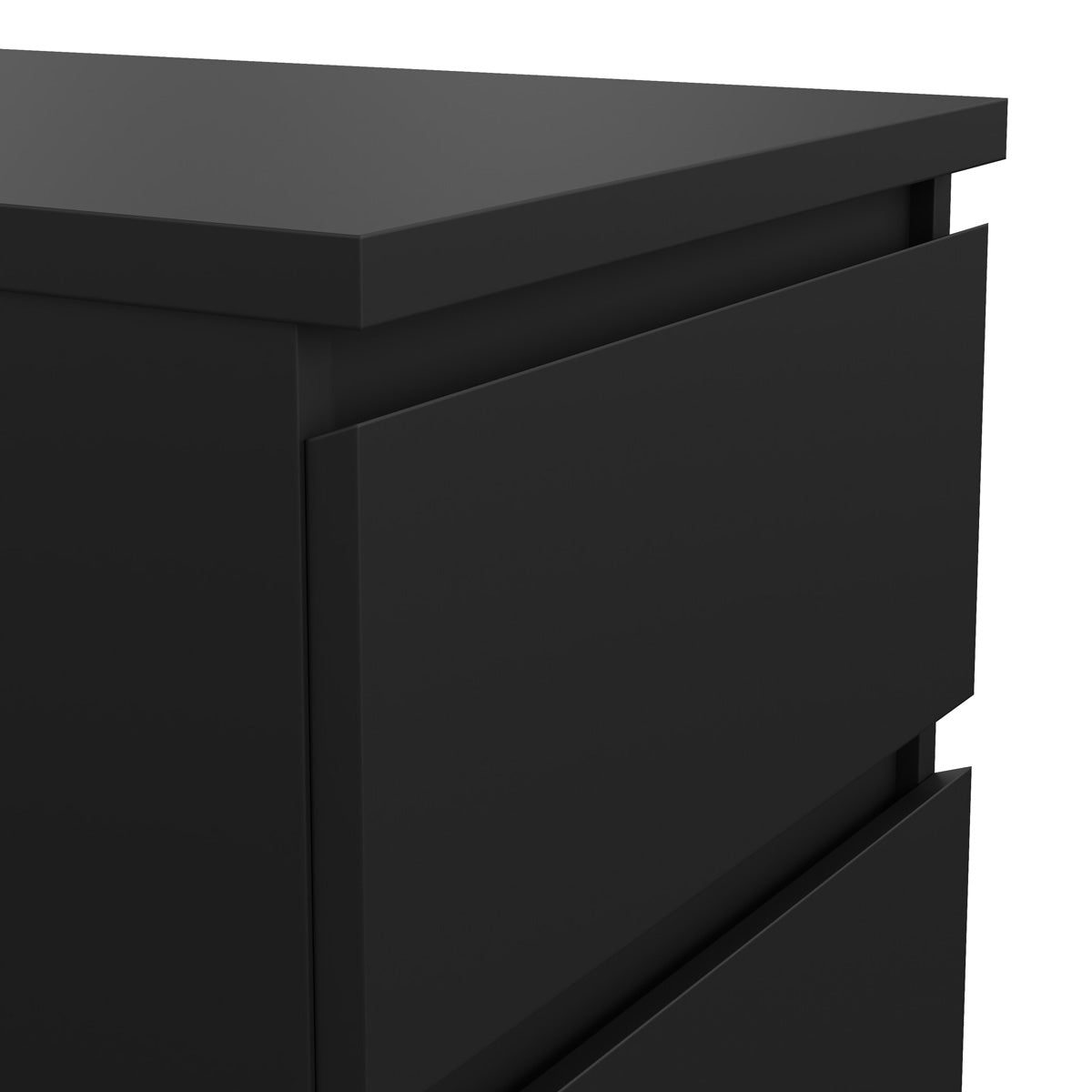 Wooden Bedside Cabinet With 2 Drawers - Naia
