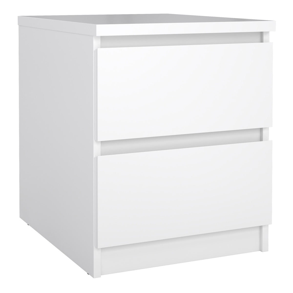 Wooden Bedside Cabinet With 2 Drawers - Naia