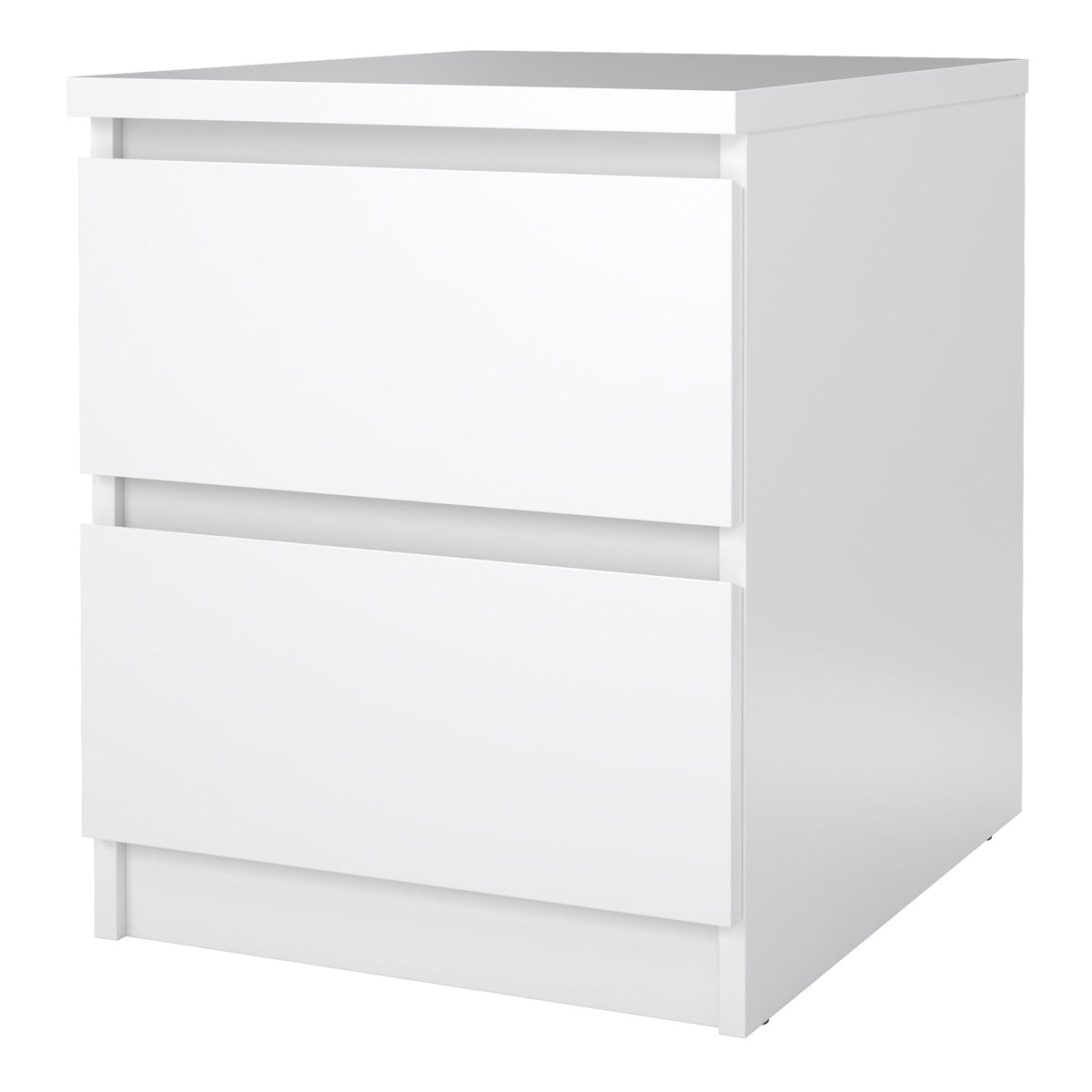 Wooden Bedside Cabinet With 2 Drawers - Naia
