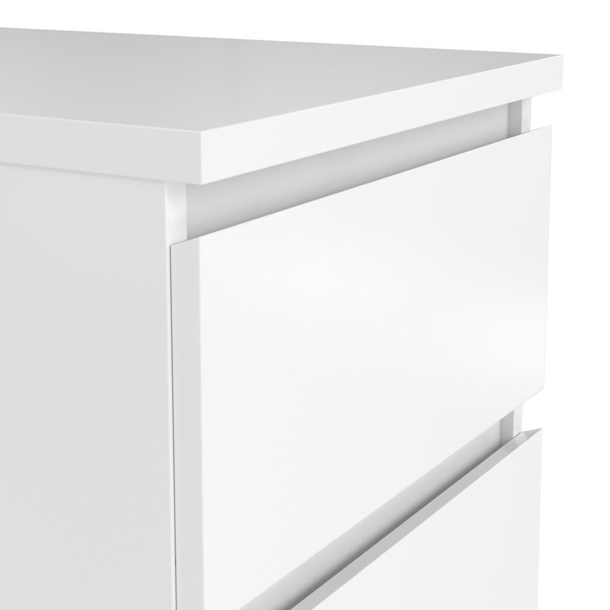 Wooden Bedside Cabinet With 2 Drawers - Naia