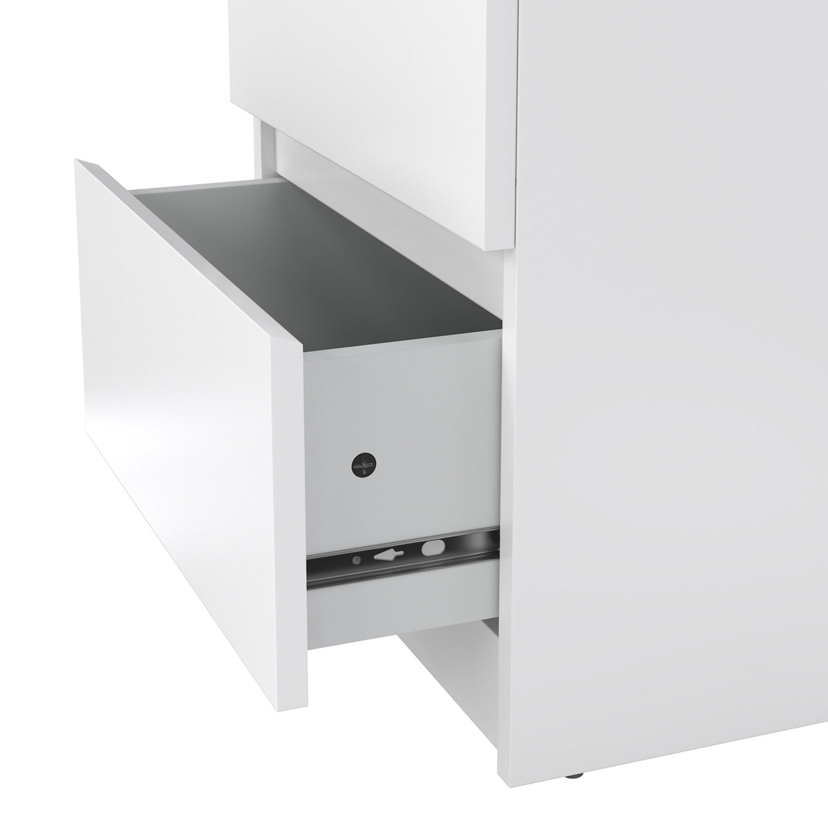 Wooden Bedside Cabinet With 2 Drawers - Naia