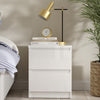 Wooden Bedside Cabinet With 2 Drawers - Naia