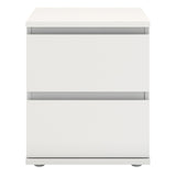 Wooden Bedside Cabinet With 2 Drawers - Nova
