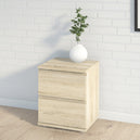 Wooden Bedside Cabinet With 2 Drawers - Nova