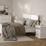 Wooden Bedside Cabinet With 2 Drawers - Paris