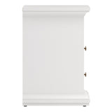 Wooden Bedside Cabinet With 2 Drawers - Paris