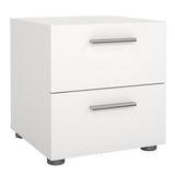 Wooden Bedside Cabinet With 2 Drawers - Pepe