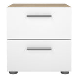 Wooden Bedside Cabinet With 2 Drawers - Pepe