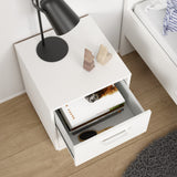 Wooden Bedside Cabinet With 2 Drawers - Sofia
