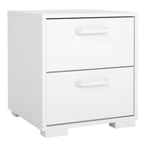 Wooden Bedside Cabinet With 2 Drawers - Sofia