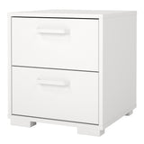 Wooden Bedside Cabinet With 2 Drawers - Sofia