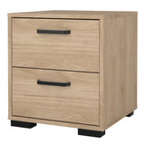 Wooden Bedside Cabinet With 2 Drawers - Sofia
