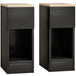 Wooden Bedside Cabinet 20cm Wide With 2 Drawers - Velmora