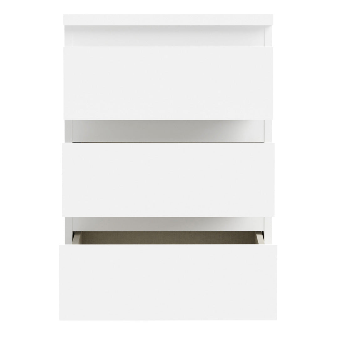 Wooden Bedside Cabinet With 3 Drawers - Edmore