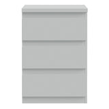 Wooden Bedside Cabinet With 3 Drawers - Edmore