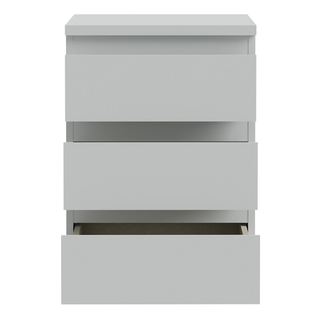 Wooden Bedside Cabinet With 3 Drawers - Edmore