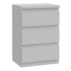 Wooden Bedside Cabinet With 3 Drawers - Edmore