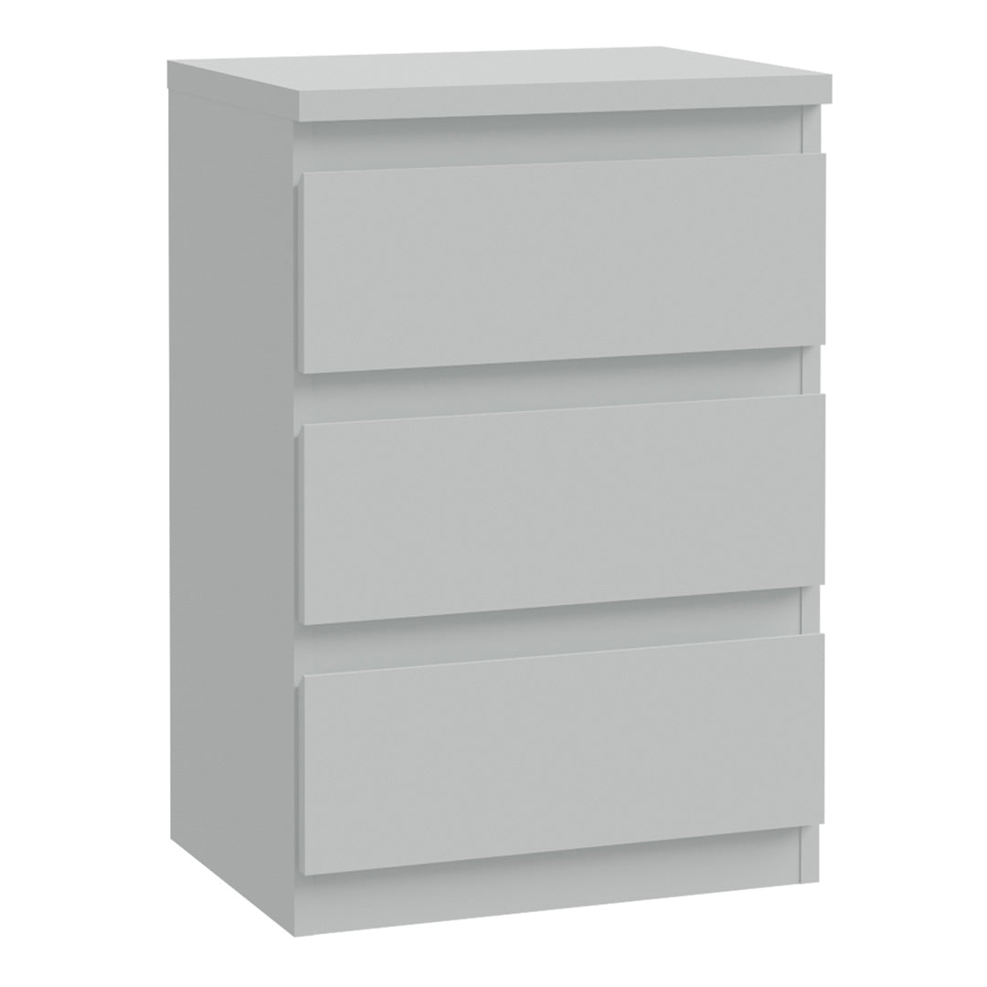 Wooden Bedside Cabinet With 3 Drawers - Edmore
