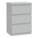 Wooden Bedside Cabinet With 3 Drawers - Edmore