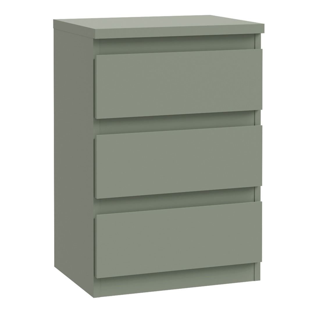 Wooden Bedside Cabinet With 3 Drawers - Edmore