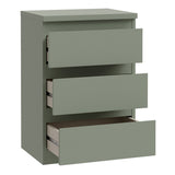 Wooden Bedside Cabinet With 3 Drawers - Edmore